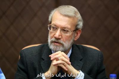 لاریجانی انتخاب قالیباف به ریاست مجلس را تبریك گفت