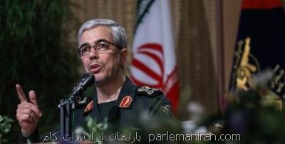 سرلشگر باقری: ایران آمادگی پاسخ به هرگونه تهدیدی را دارد